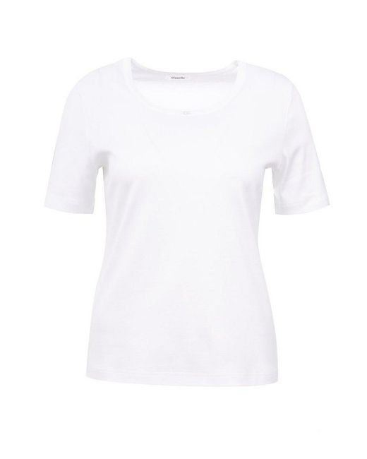 efixelle White Rundhals-shirt