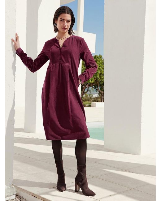 Peter Hahn Pink Cord-kleid, , gr. 36, baumwolle