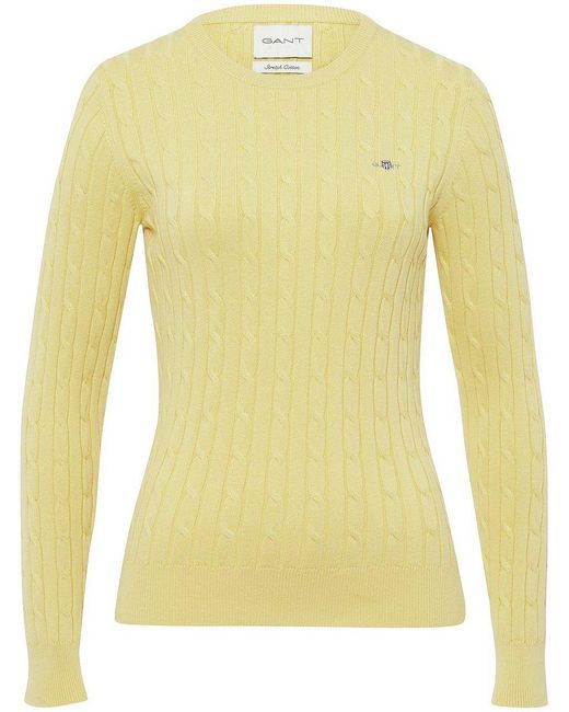 Gant Yellow Rundhals-pullover