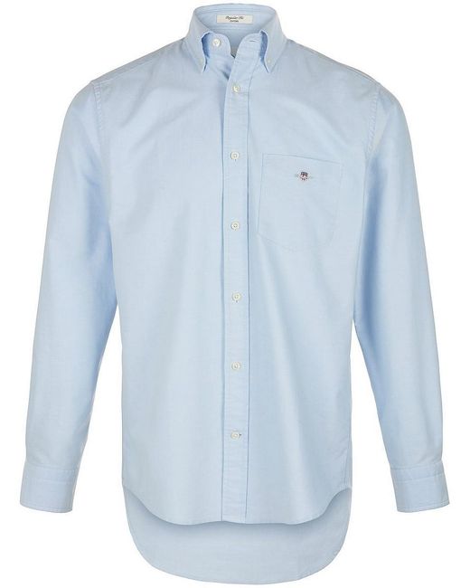 Gant Overhemd 100% Katoen Van in het Blue voor heren