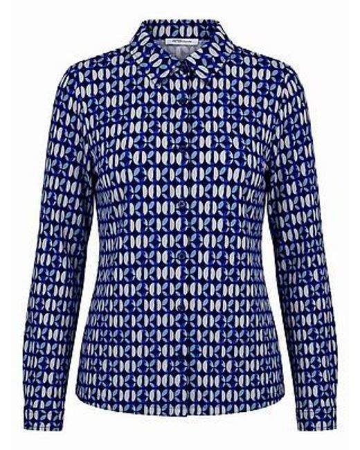 Peter Hahn Jersey Blouse Van in het Blue