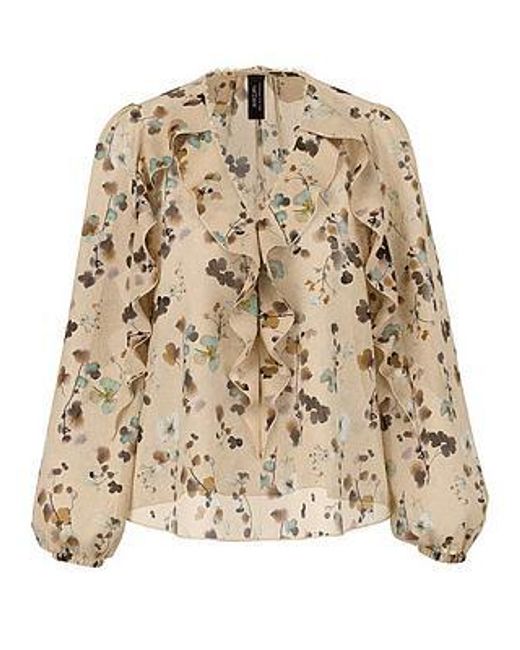 Marc Cain Blouse Van in het Natural