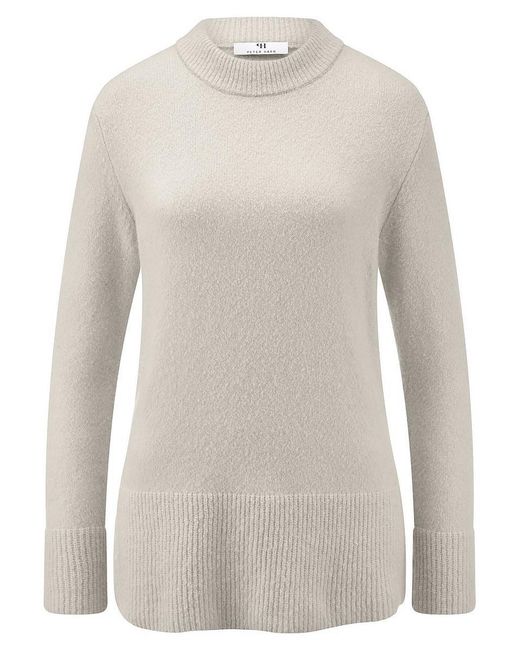 Peter Hahn White Long-Pullover