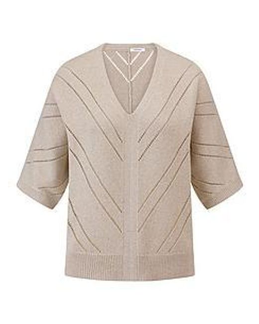 Peter Hahn White V-Pullover