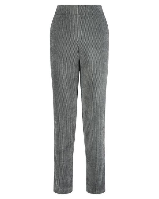 DAY.LIKE Straight Fit-Cordbroek Steekzakken Van in het Gray