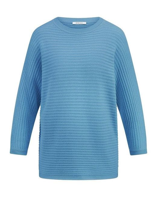 Peter Hahn Blue Pullover U-Boot-Ausschnitt