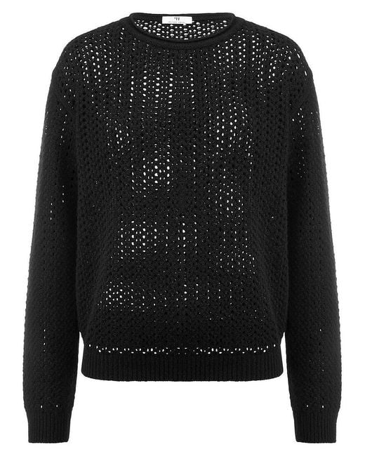 Peter Hahn Black Rundhals-Pullover