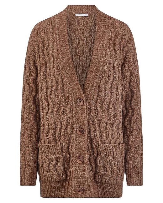 Peter Hahn Brown Strickjacke