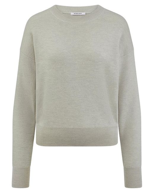Peter Hahn Gray Rundhals-Pullover