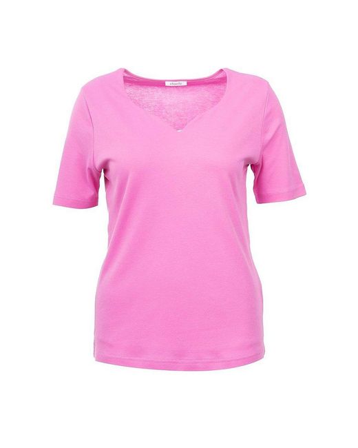 efixelle Pink Shirt herzförmigem ausschnitt