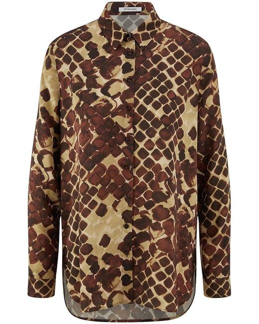 Peter Hahn Brown Bluse