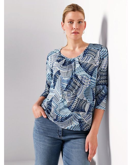 Anna Aura Blue Rundhals-Shirt 3/4-Arm