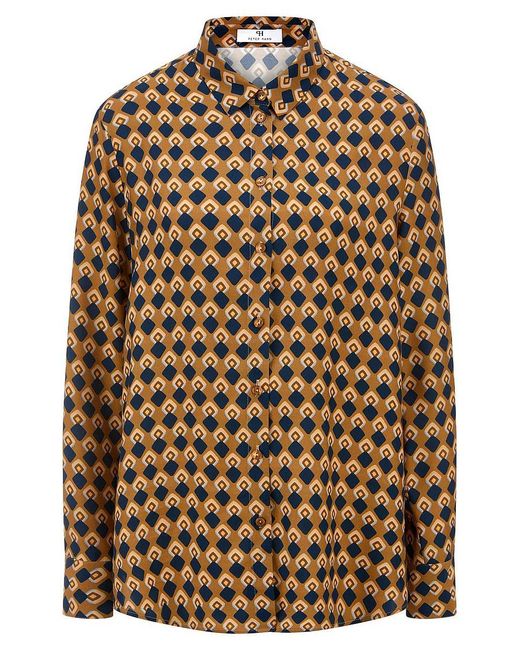 Peter Hahn Brown Long-Bluse