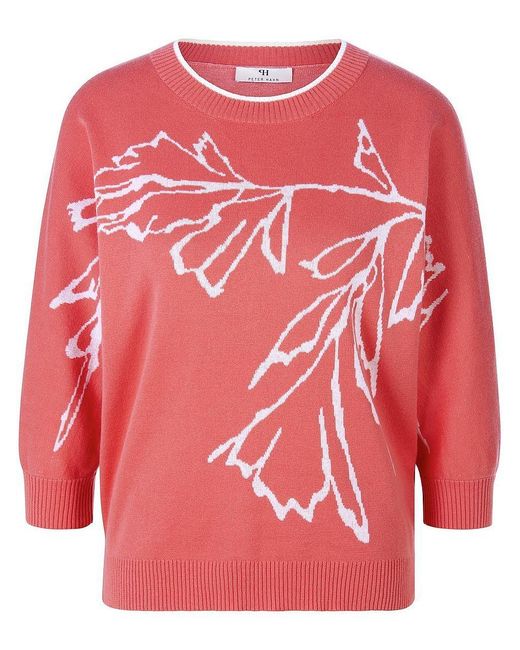 Peter Hahn Pink Rundhals-Pullover