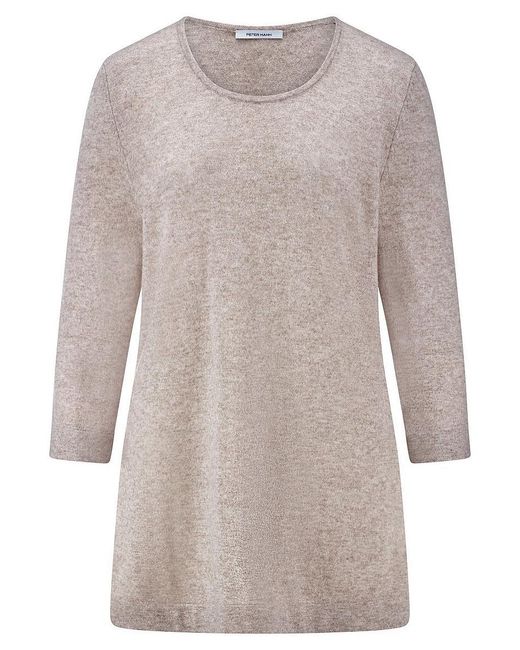 Peter Hahn Natural Long-Pullover Mit Kaschmir, Gr. S