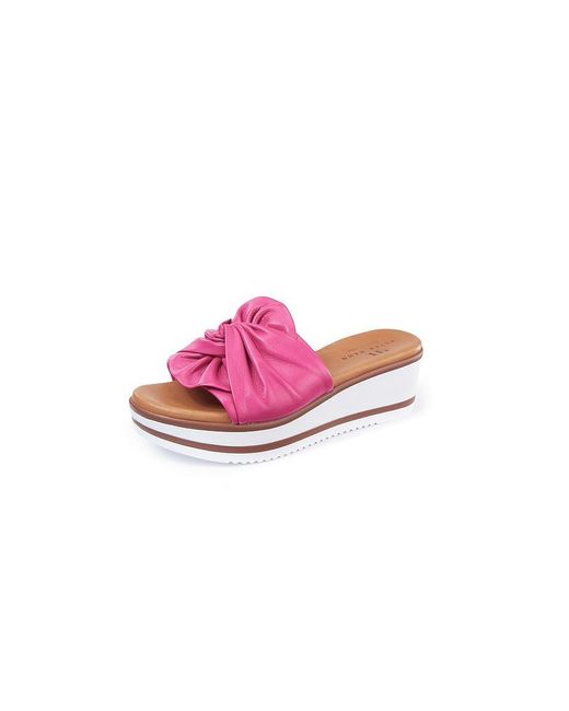 Peter Hahn Leren Slippers Van in het Pink
