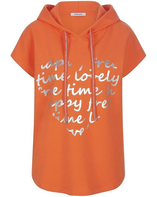 Peter Hahn Orange Kapuzen-Sweatshirt