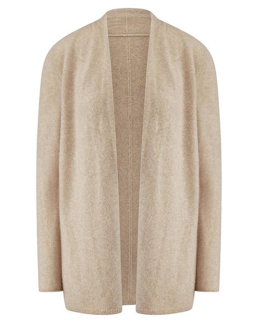 include Natural Long-Strickjacke Aus Kaschmir