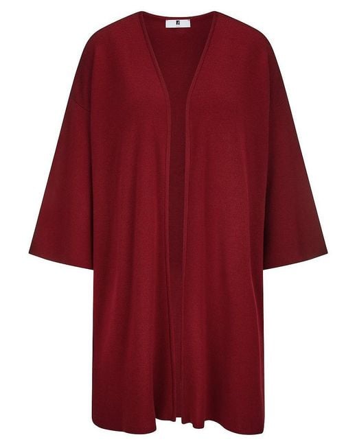 Anna Aura Red Long-Strickjacke 3/4-Arm
