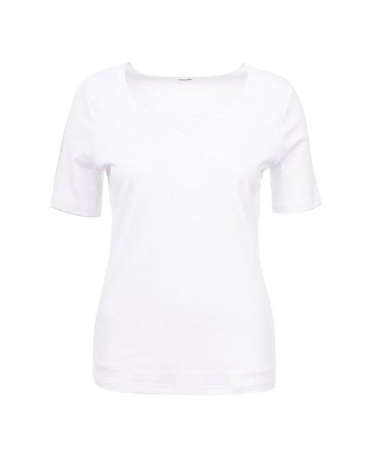 efixelle White Shirt herzförmigem ausschnitt