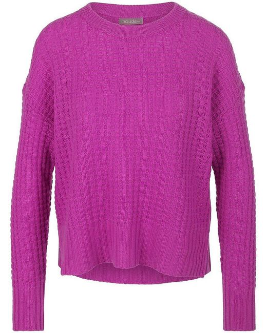 include Pink Rundhals-pullover aus 100% premium-kaschmir, , gr. 38, kaschmir