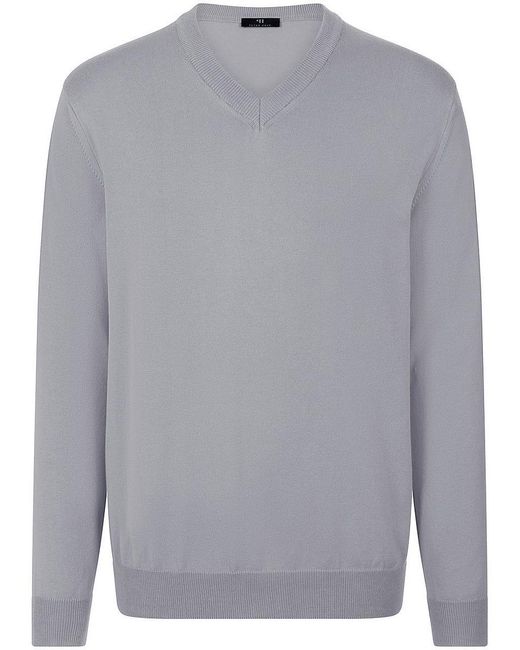 Peter Hahn V-Pullover in Gray für Herren