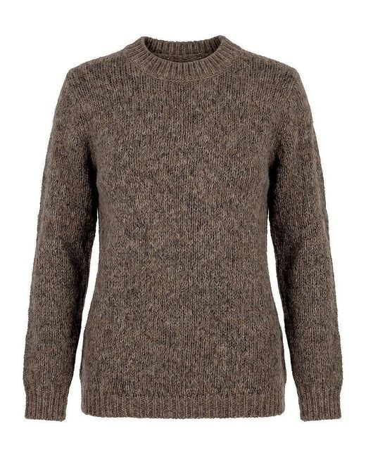 Basler Brown Rundhals-Pullover