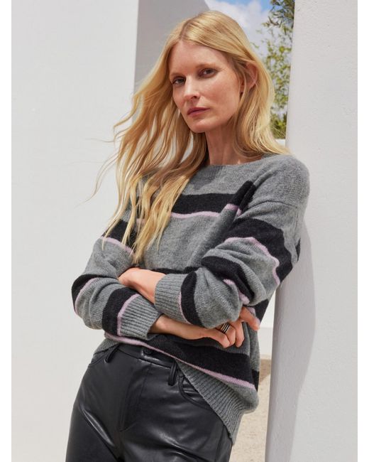 Peter Hahn Gray Rundhals-Pullover