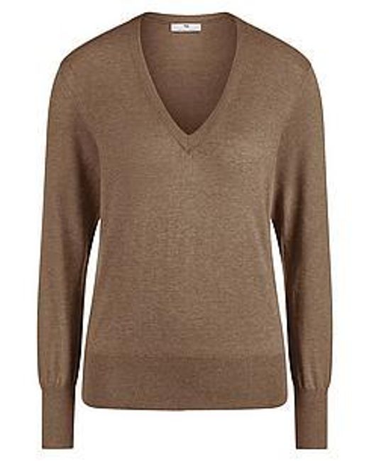 Peter Hahn Brown V-Pullover