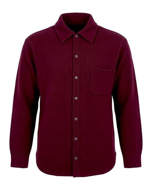 Peter Hahn Red Strickhemd