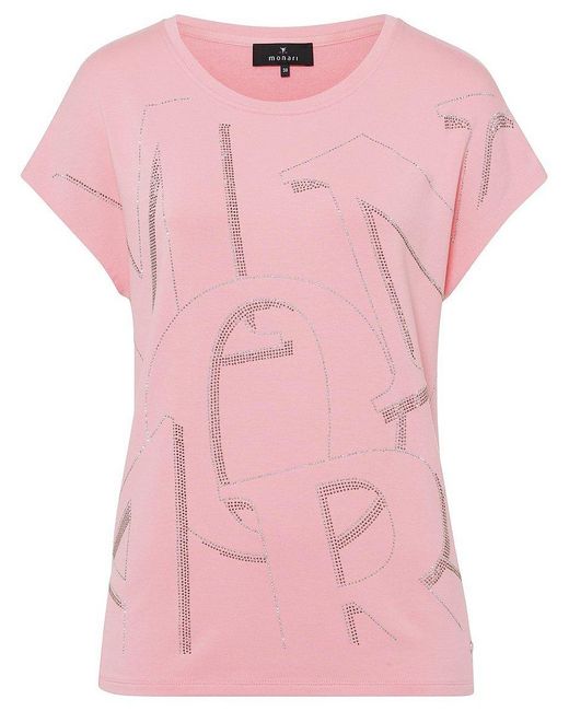 Monari Pink Rundhals-shirt, , gr. 40, viskose