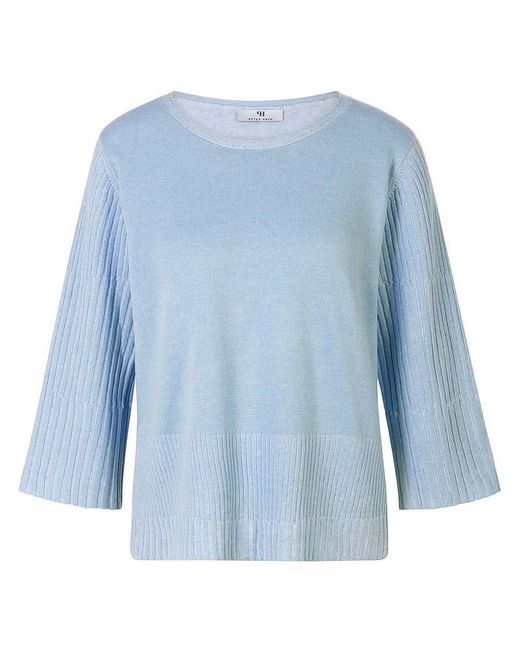Peter Hahn Blue Rundhals-Pullover 3/4-Arm