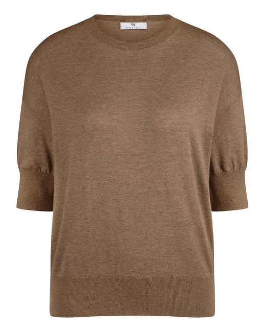 Peter Hahn Brown Rundhals-Pullover