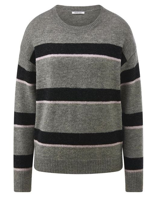 Peter Hahn Gray Rundhals-Pullover