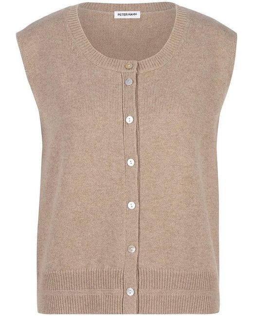 Peter Hahn Natural Strickweste Aus Schurwolle Und Kaschmir