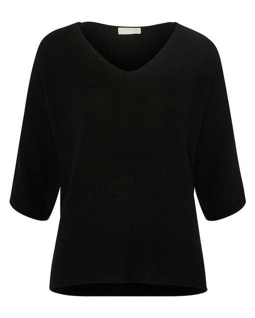 include Trui V-Hals 100% Kasjmier Van in het Black