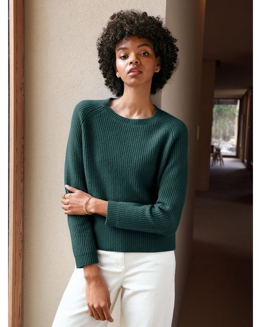 include Green Rundhals-Pullover