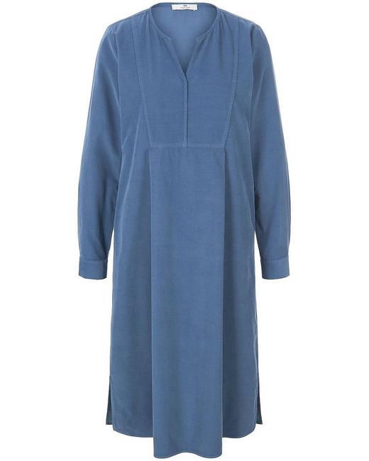 Peter Hahn Corduroy Jurk 100% Katoen Van in het Blauw Lyst NL