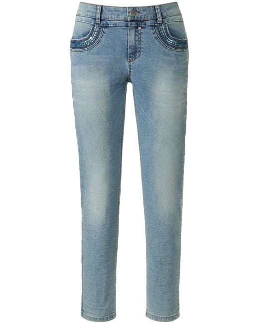 Glücksmoment Blue Knöchellange jeans modell grace