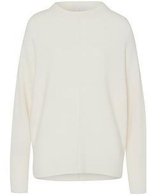 Peter Hahn White Pullover Aus Schurwolle Und Kaschmir