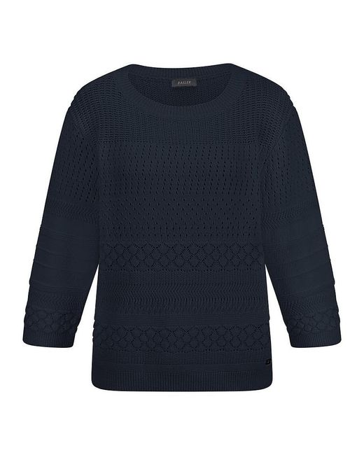 Basler Blue Pullover U-Boot-Ausschnitt
