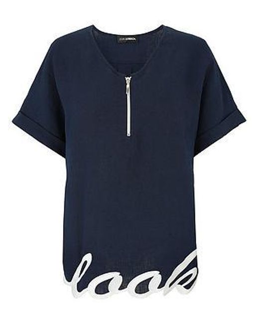 Doris Streich Blouse Van in het Blue