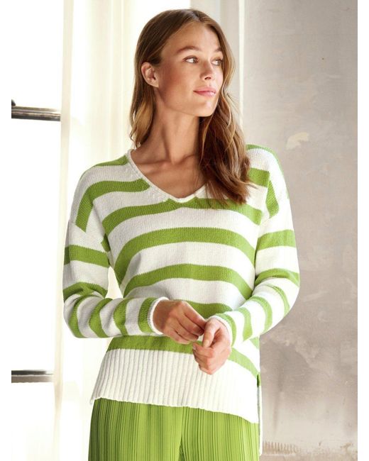 Basler Green V-strick-pullover, , gr. 36, baumwolle