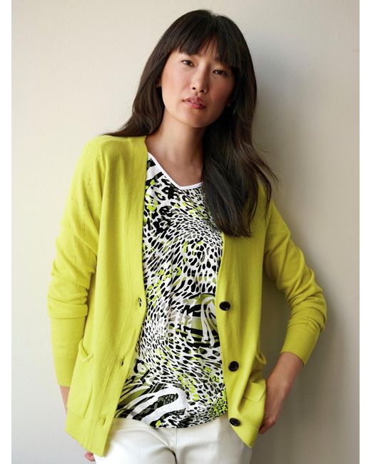 Basler Yellow Strick-cardigan, , gr. 36, viskose