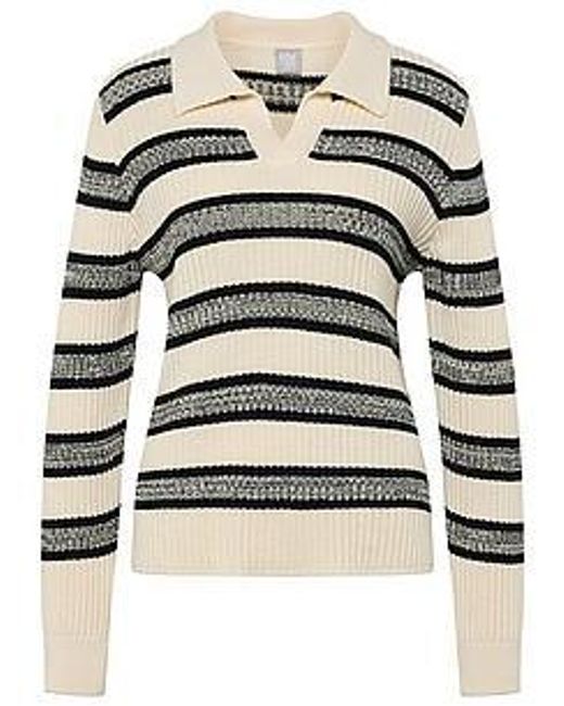 Rabe White Polo-Pullover