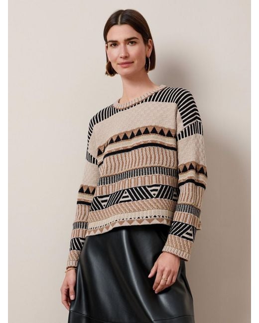 Peter Hahn Gray Rundhals-Pullover