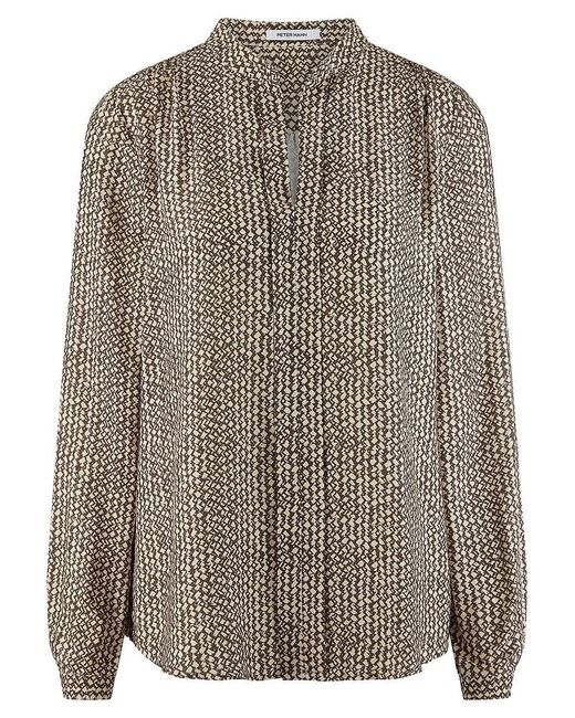 Peter Hahn Brown Bluse