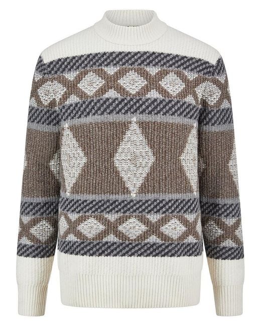 Bugatti Strickpullover in Gray für Herren