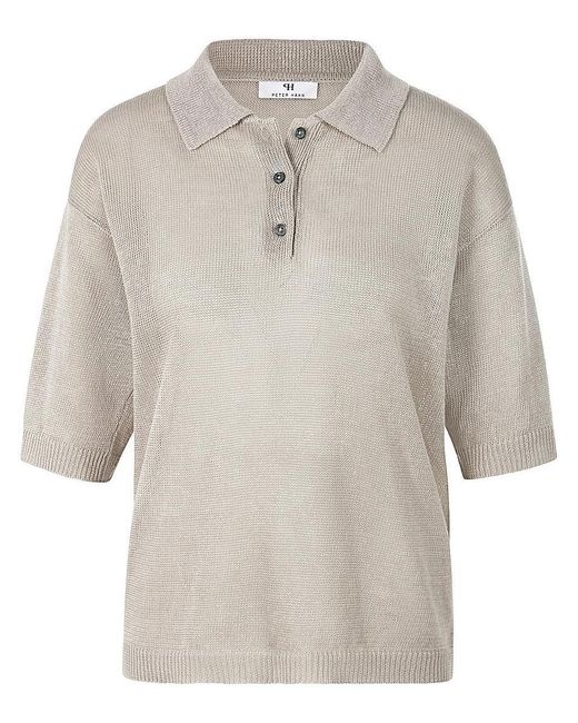 Peter Hahn White Polo-Pullover