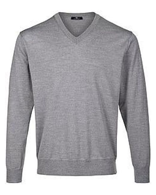Peter Hahn V-Pullover in Gray für Herren